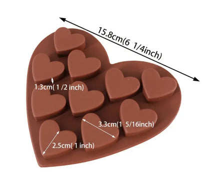 Molde de silicon corazon