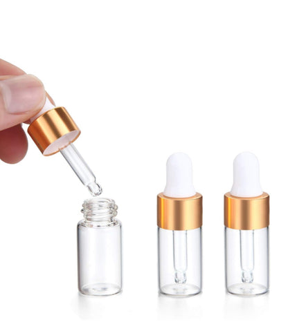 3 ml Botellas Clear con goteros 10 PCS