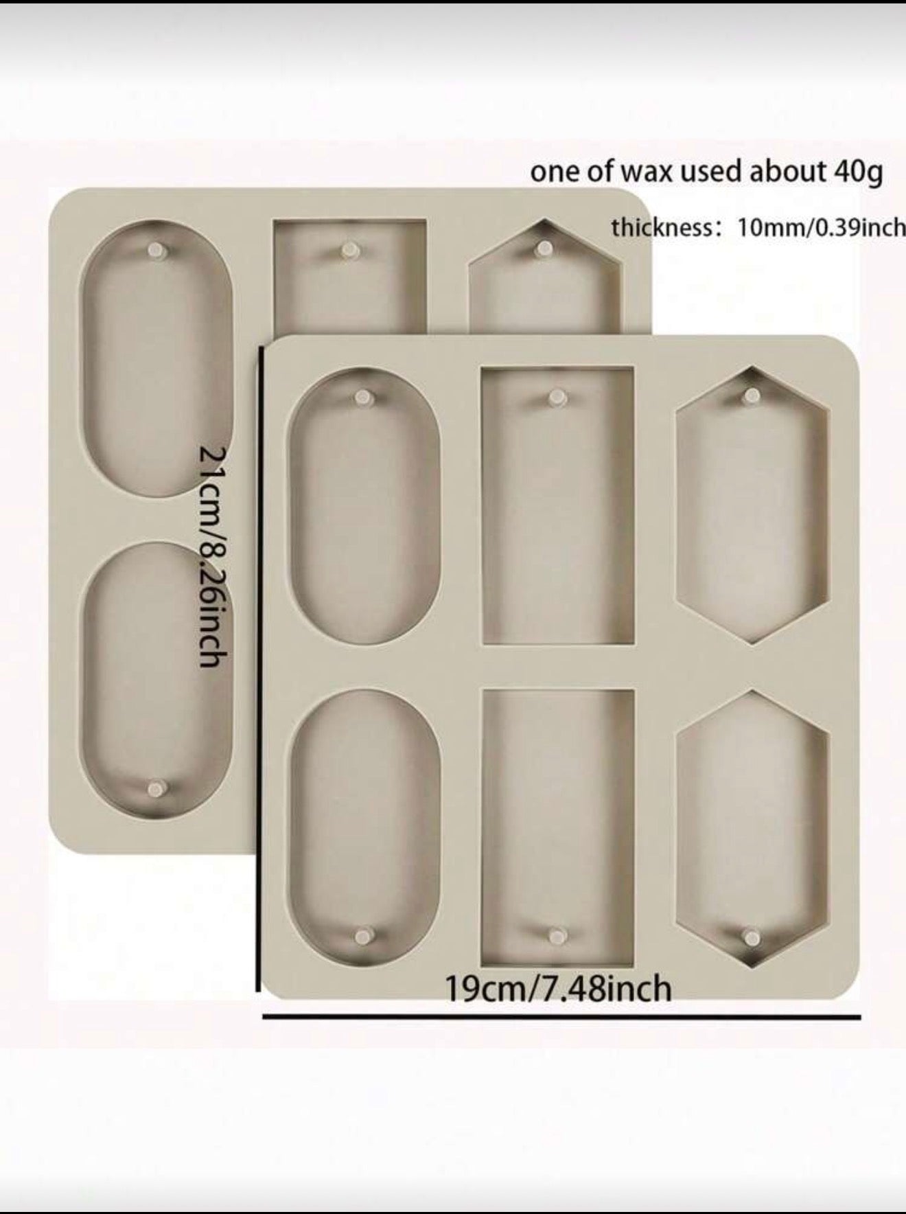 Molde para ambientadores colgantes