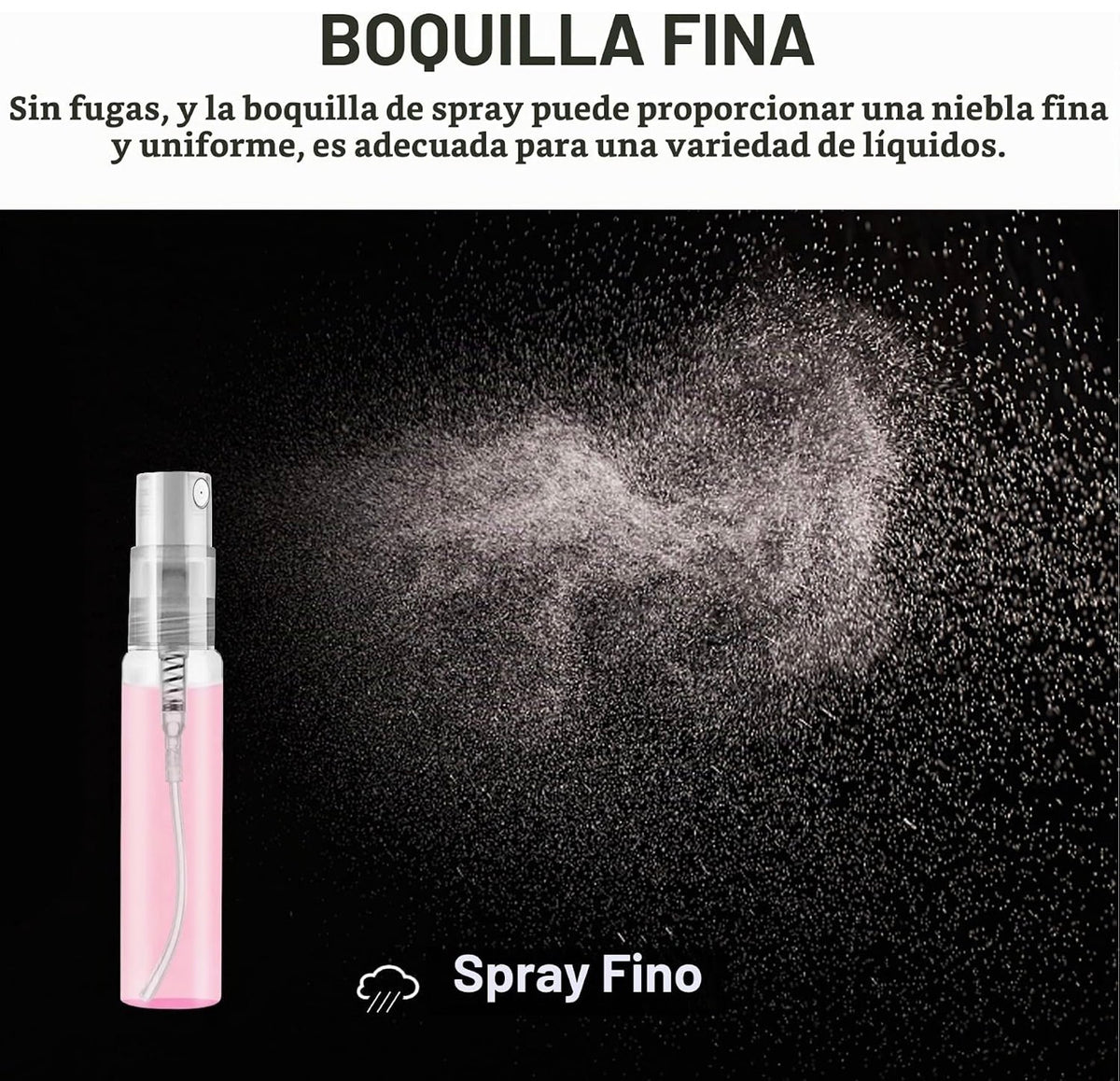 💥DISPONIBLE PRONTO💥 Mini botella de cristal con aerosol 0.17 oz 10 pcs