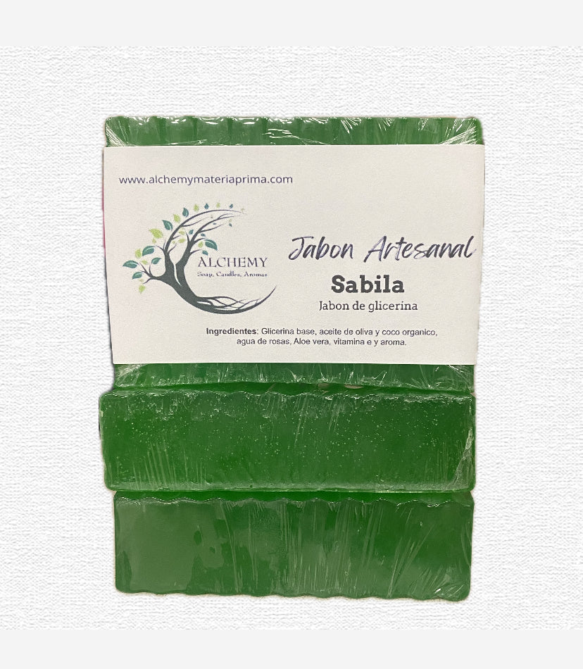 Jabon Artesanal de Glicerina Aloe Vera (Sabila) 4.0 oz