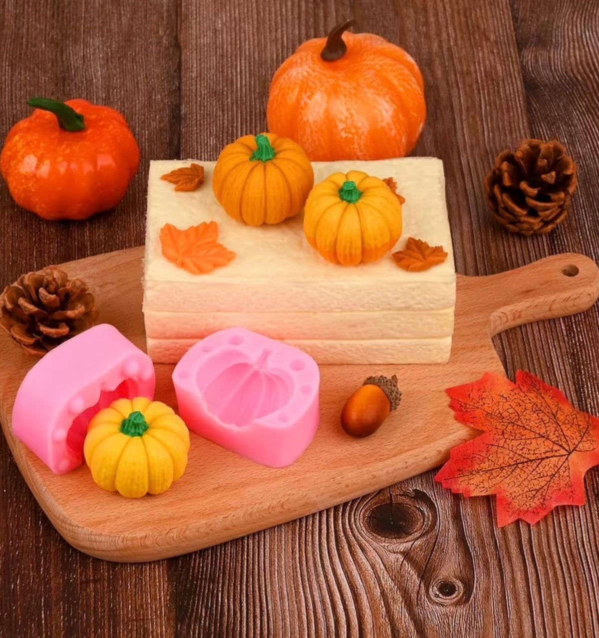 Autumn Silicone Mold Pumpkin 3 D