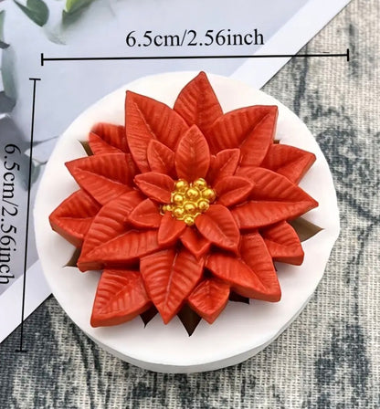 Molde Flor de Pascua 3D