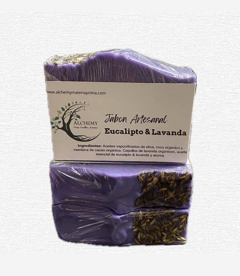 Jabon artesanal de eucalipto & lavanda