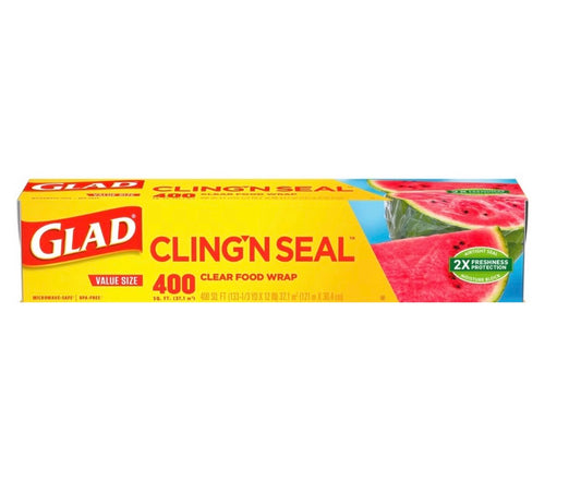 Clear Food Plastic Wrap, 400 sq.ft