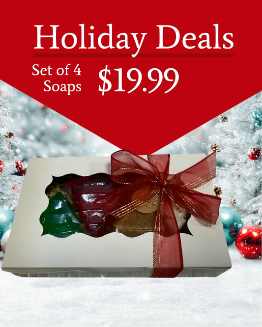 🎄 Christmas Tree Soap – Holiday Gift Box