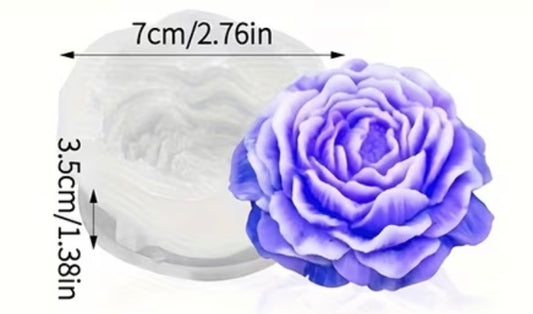 Molde de silicona peonia