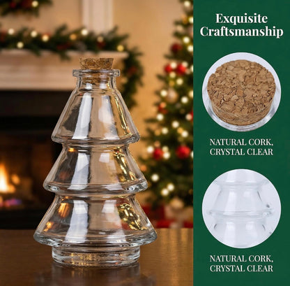 💥DISPONIBLE PRONTO💥 Botella de Cristal Árbol de Navidad con Corcho