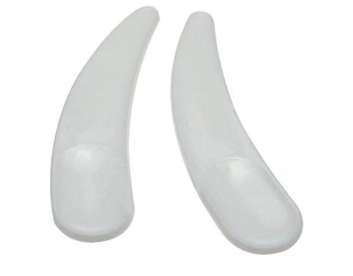 Mini Curved Plastic Spoon (White) 10 PCS