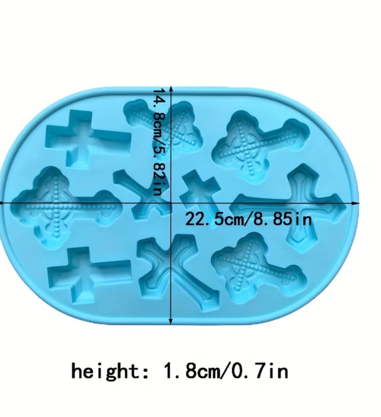 💥DISPONIBLE PRONTO💥 Cross shaped silicone mold