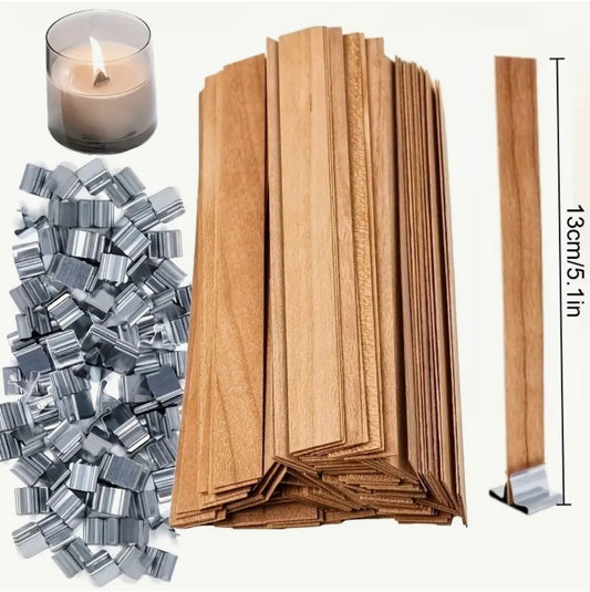 Natural wood candle wicks 20 PCS
