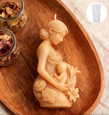 💥DISPONIBLE PRONTO💥 Mother’s Embrace Silicone Mold (Mother & Baby with Flowers)