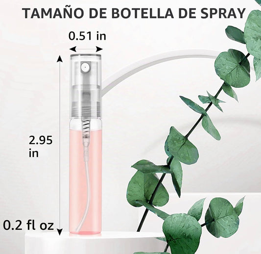 💥DISPONIBLE PRONTO💥 Mini botella de cristal con aerosol 0.17 oz 10 pcs