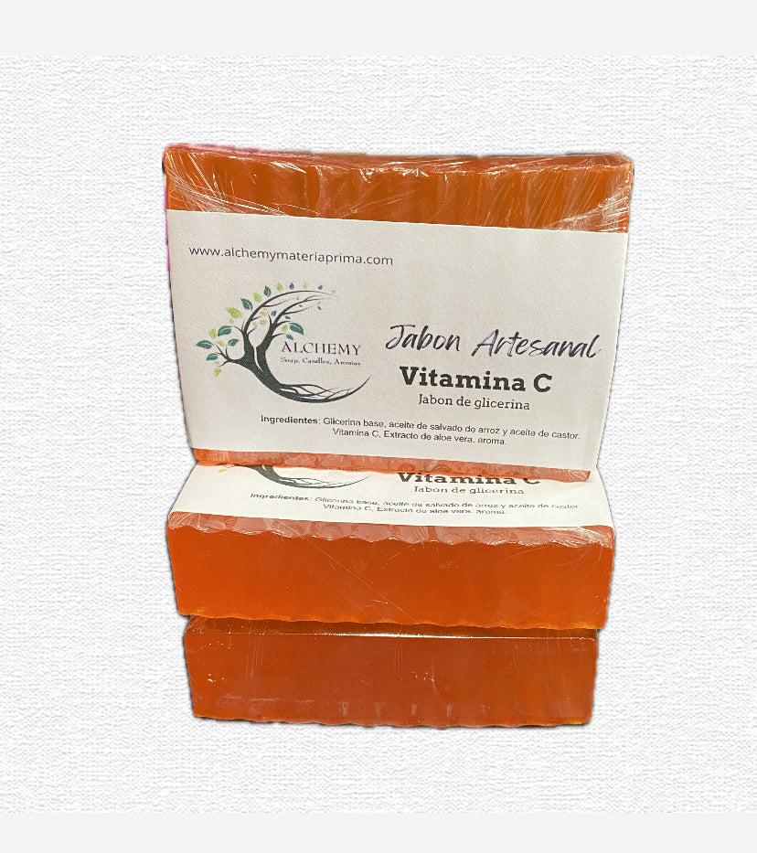 Jabon Artesanal de Glicerina Vitamina C