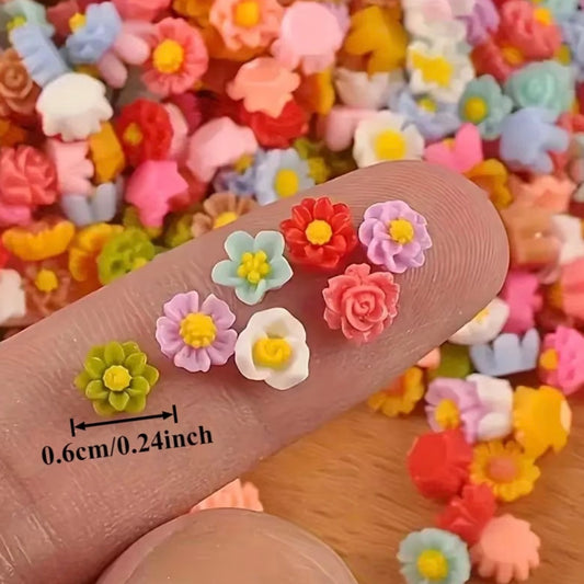 Mini Resin Flowers – Decorative Embellishments