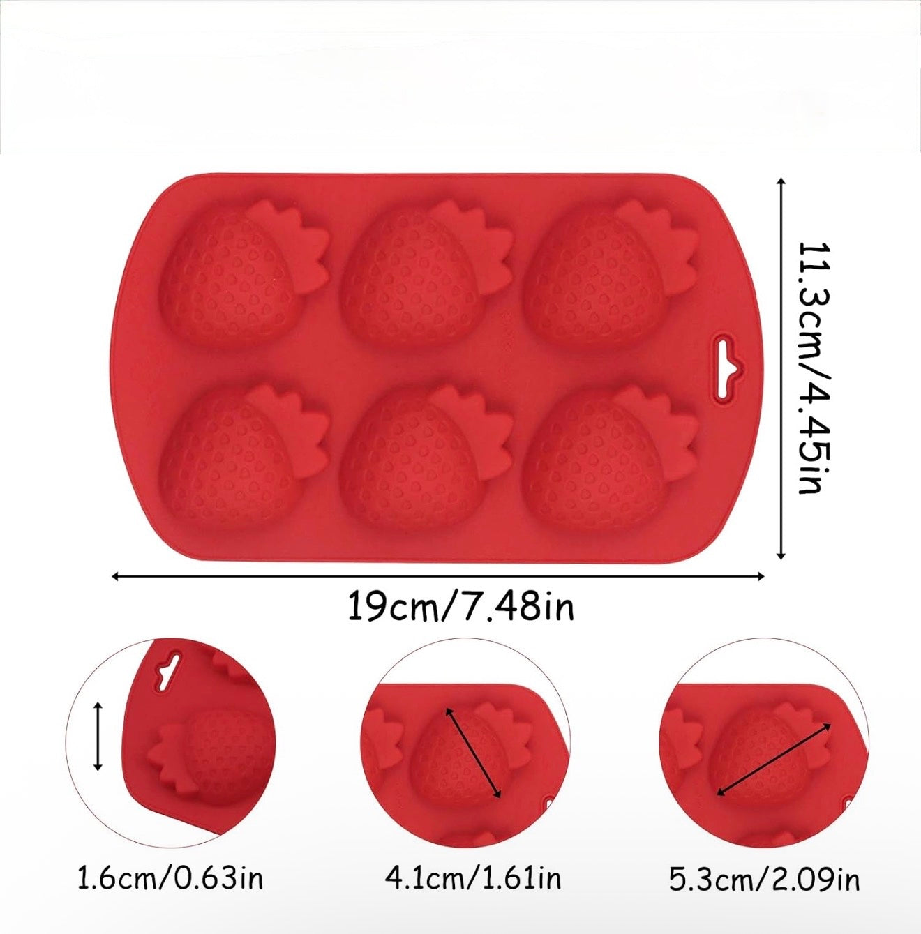 Silicone Strawberry Mold