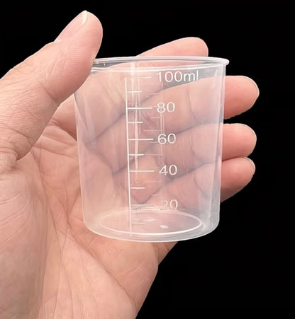 💥PRONTO DISPONIBLE💥 Beaker plástico graduado 100 ml (transparente)