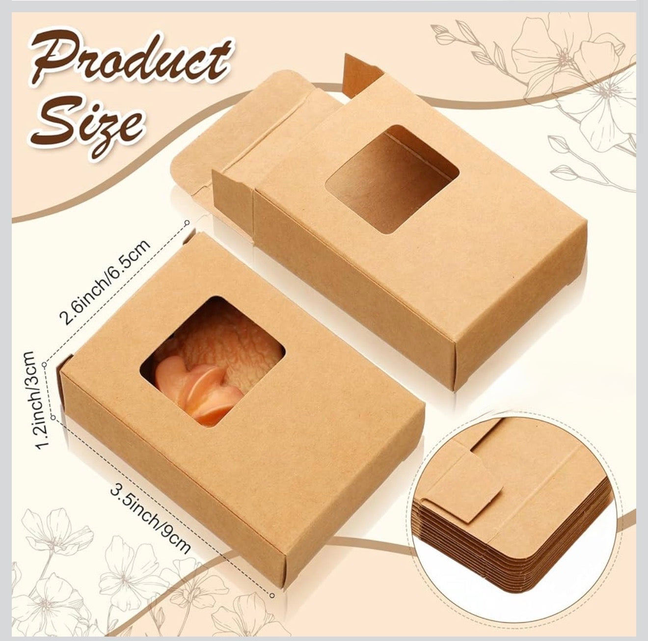 Cajas Kraft para Jabones Artesanales