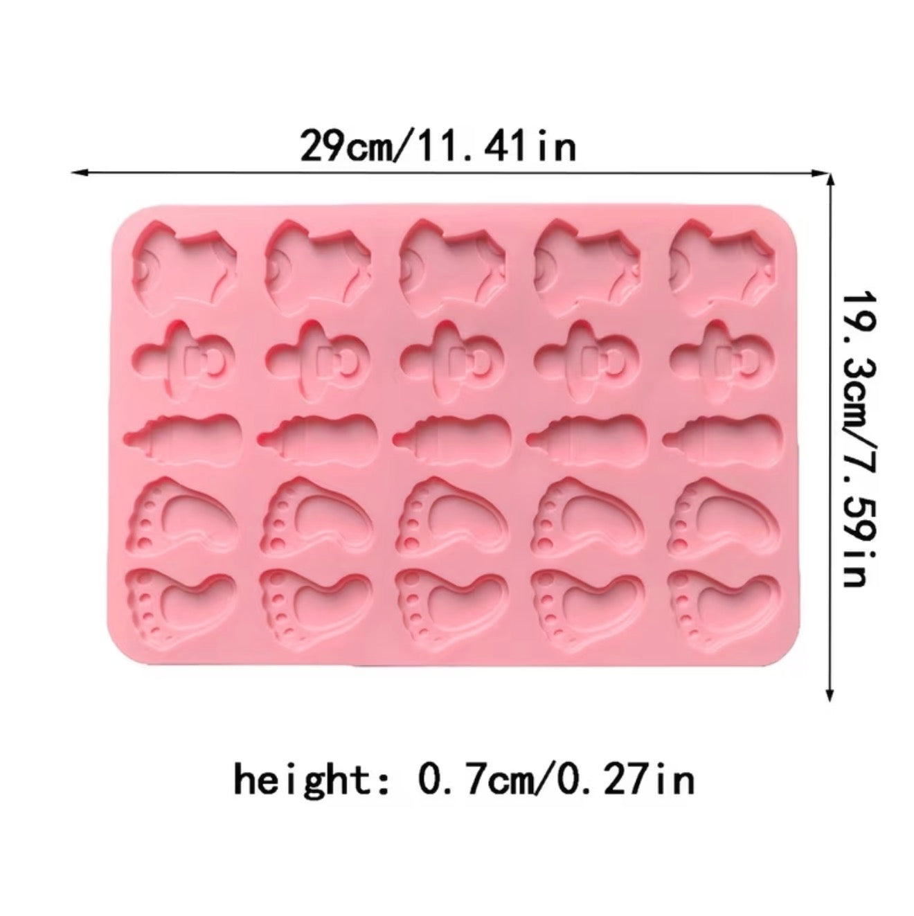 💥Disponible Pronto💥 Baby Shower Silicone Mold