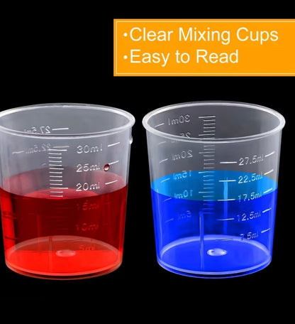 💥PRONTO DISPONIBLE💥 Beaker plástico graduado 30 ml (transparente)