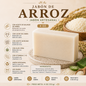 Jabón Artesanal de glicerina Arroz 4 oz (113 g)