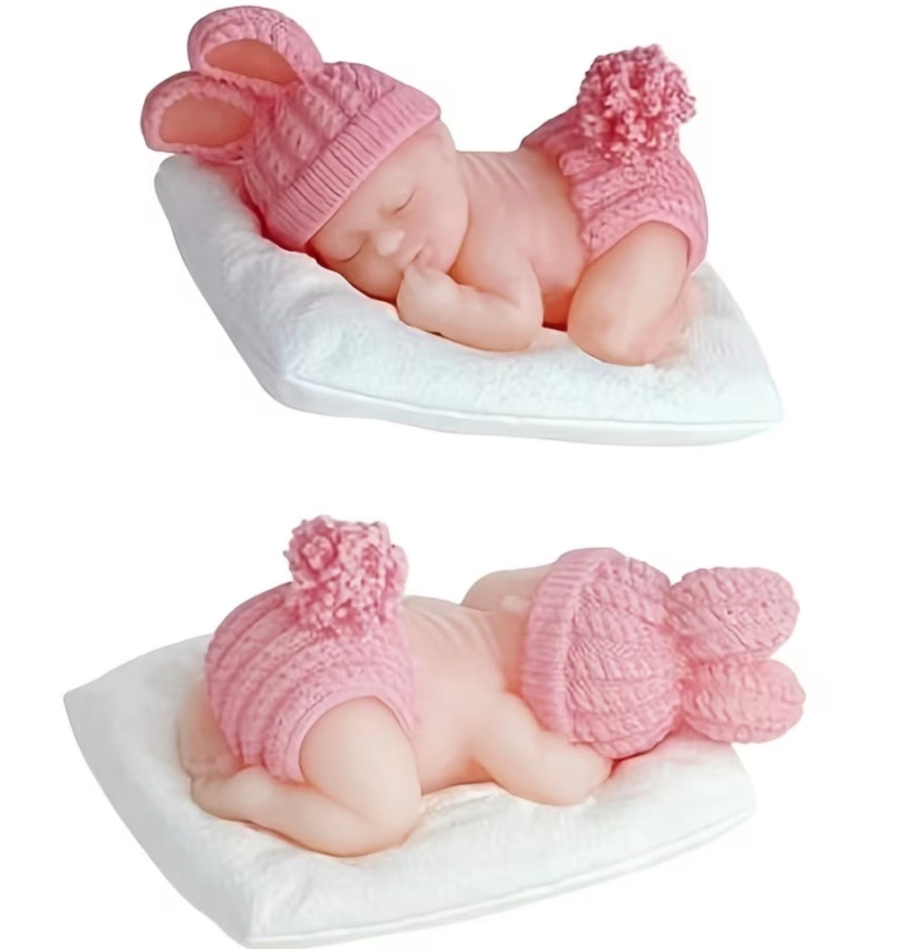 Molde silicona bebe durmiendo