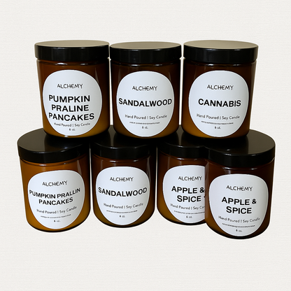 Velas Aromaticas de Soja (Soy Candles) 8 oz.