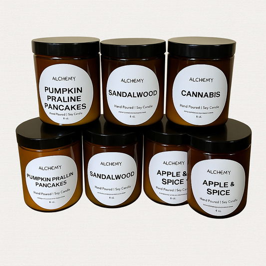 Velas Aromaticas de Soja (Soy Candles) 8 oz.