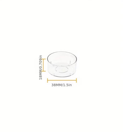 Plastic Tea Light Candle Containers (10 pcs)