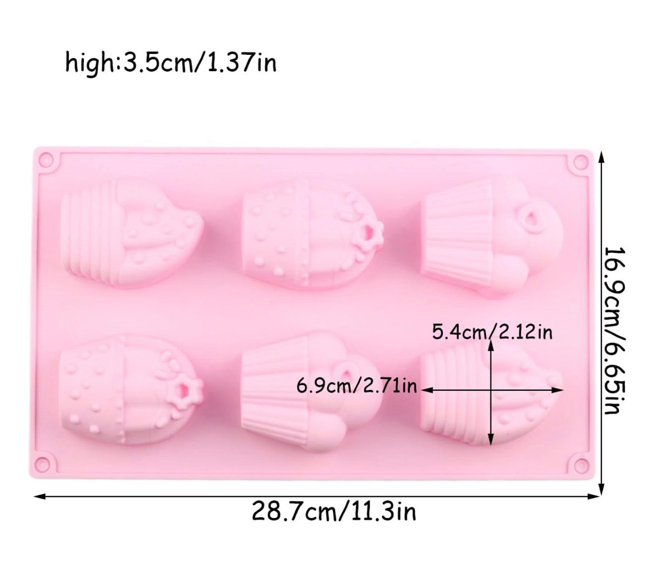 Cupcakes Silicone Mold