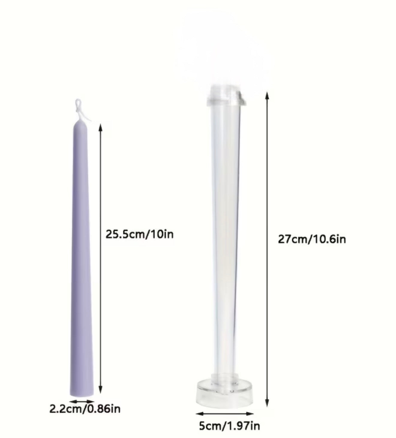 Molde para Velas Tipo Taper (Velas Largas)