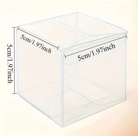 CLEAR PVC GIFT BOX (10 PCS) 2”x2”x2”