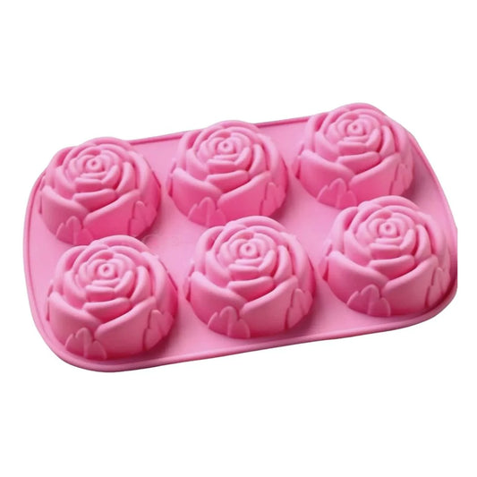 Molde de silicon rosas
