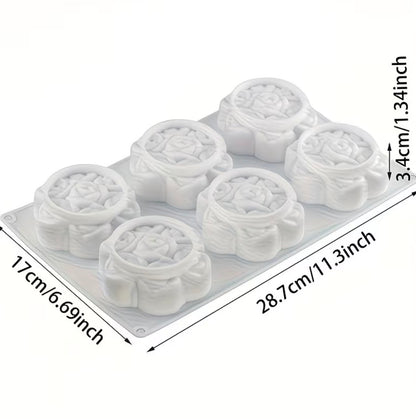 Molde de silicona de rosas