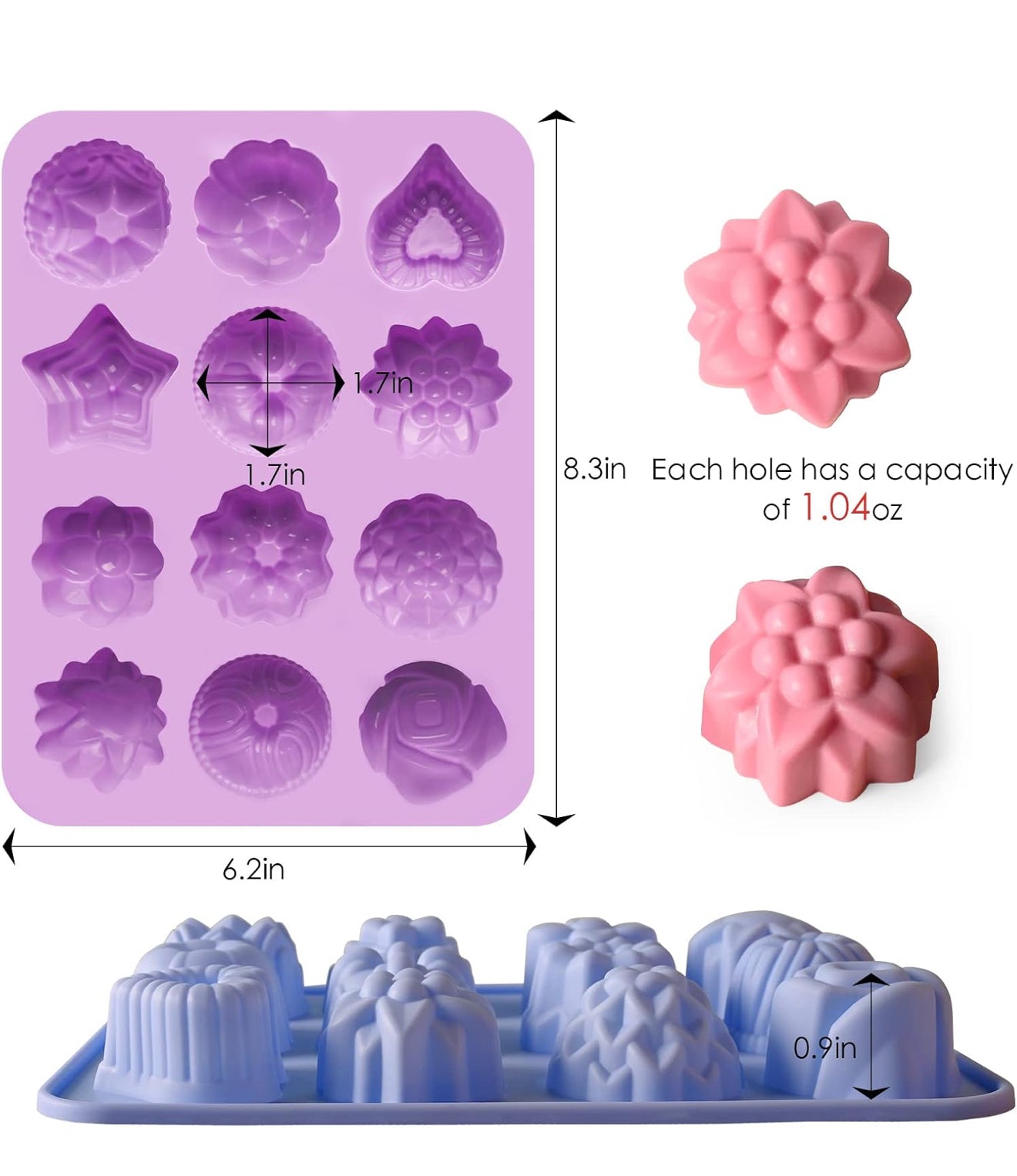 Mix Flowers Silicone Mold