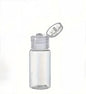 0.5 oz Clear Bullet Bottles w/Clear Ribbed Flip Flop Caps (10 PCS)