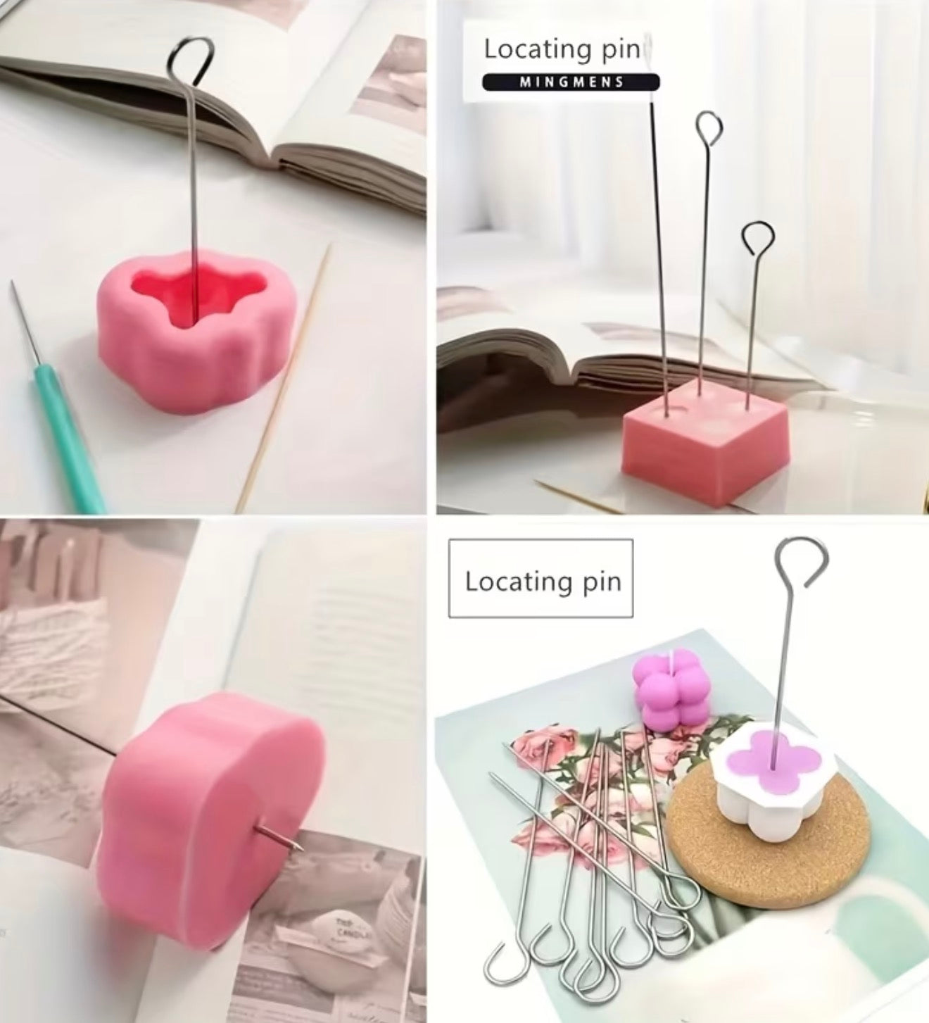 Set de 3 Stainless Steel Candle Core Needles