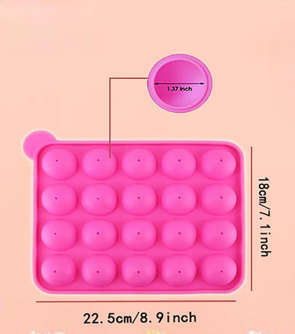 20 Cavity Silicone Cake Pop Mold