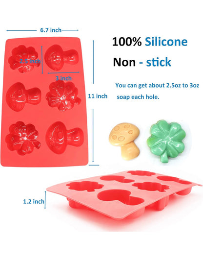 Clover & Mushroom Silicone Mold