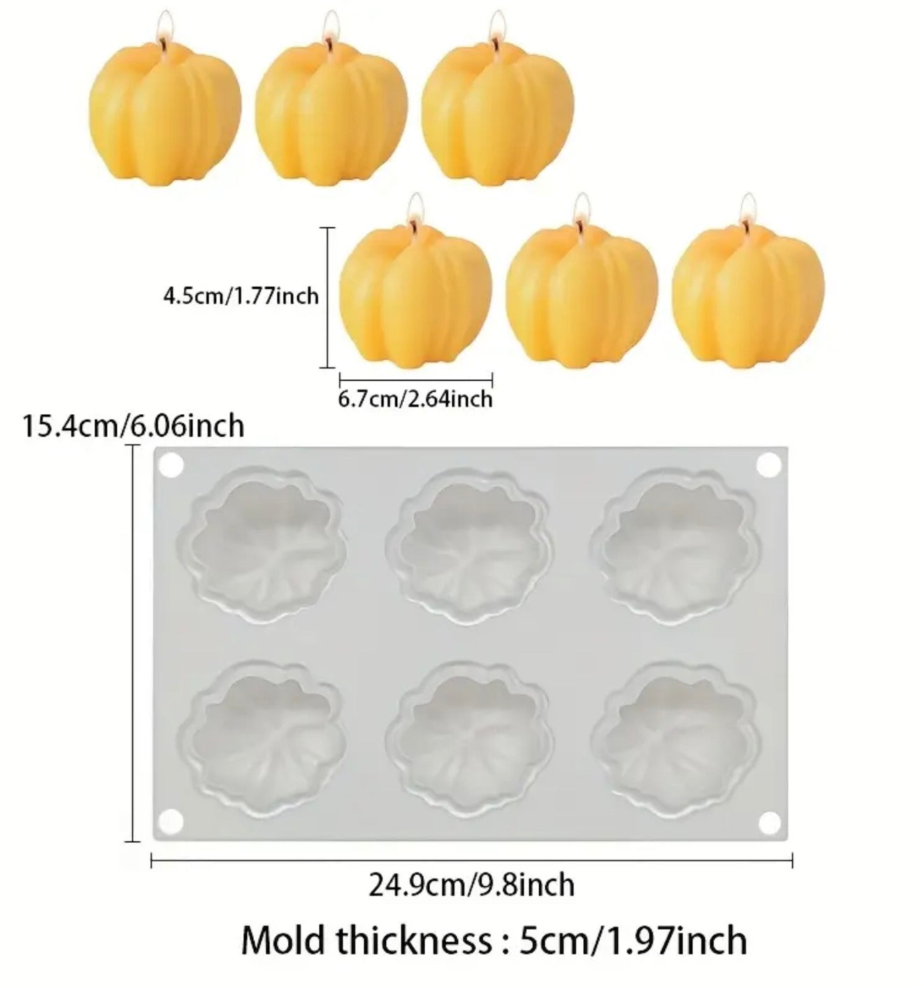 Molde en forma de calabazas