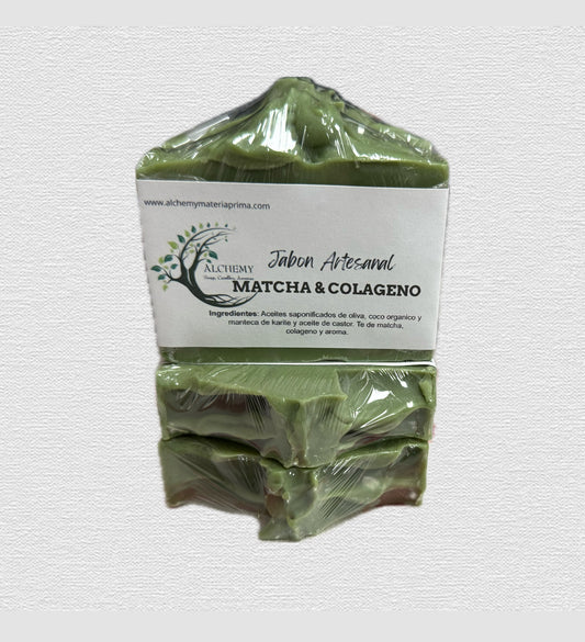 Jabon Artesanal de te matcha & colageno