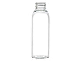 2 oz Clear Round Bullet Plastic Bottle w/ Cap (10PCS)