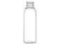 1 oz Clear Plastic Bullet Bottles w/Black Ribbed Flip Flop Caps (1 PC)