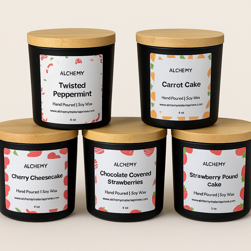 Velas Aromaticas de Soja (Soy Candles) 4.0 onz.