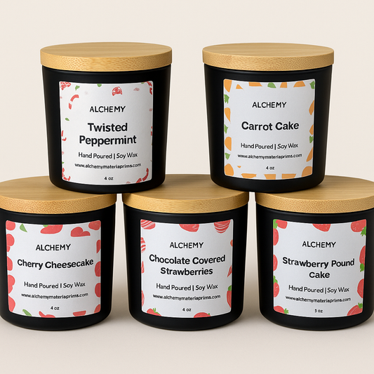 Velas Aromaticas de Soja (Soy Candles) 4.0 onz.