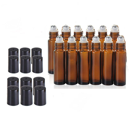 ROLL- ON BOTTLES CRISTAL AMBER 5 ML (12PCS)