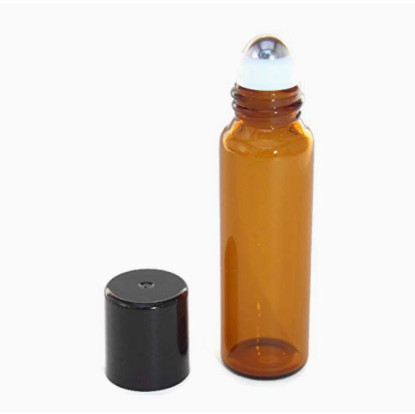 ROLL- ON BOTTLES CRISTAL AMBER 5 ML (12PCS)