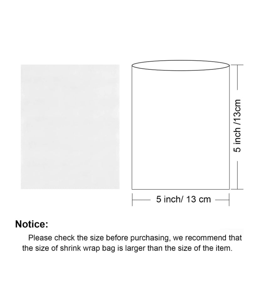 Shrink Wrap Bags 5x5 (50PCS)