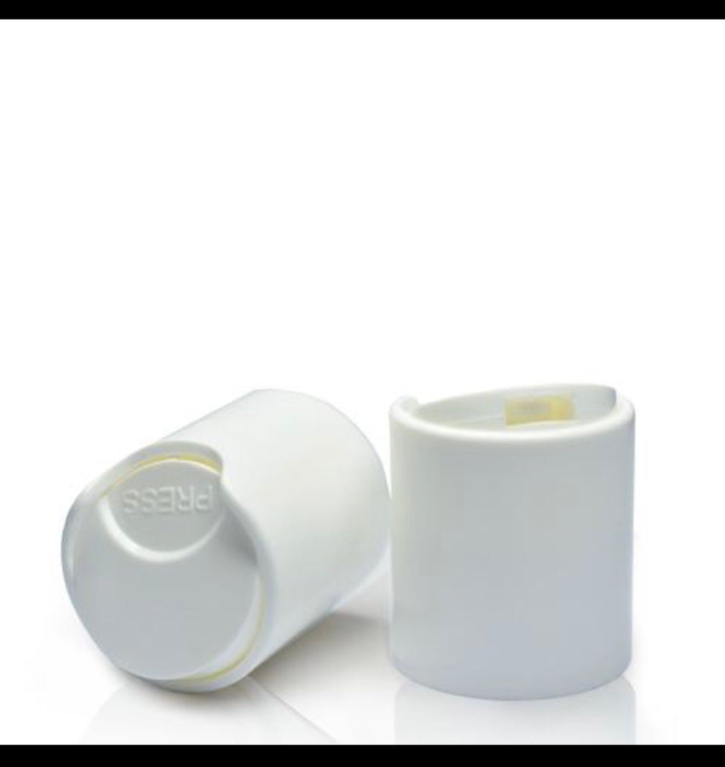 16 oz Natural Cylinder Plastic Bottle W/DISC TOP CAP (10PC)