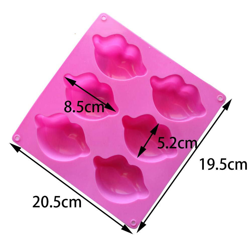 Silicone 6 Cavity Lip Mold